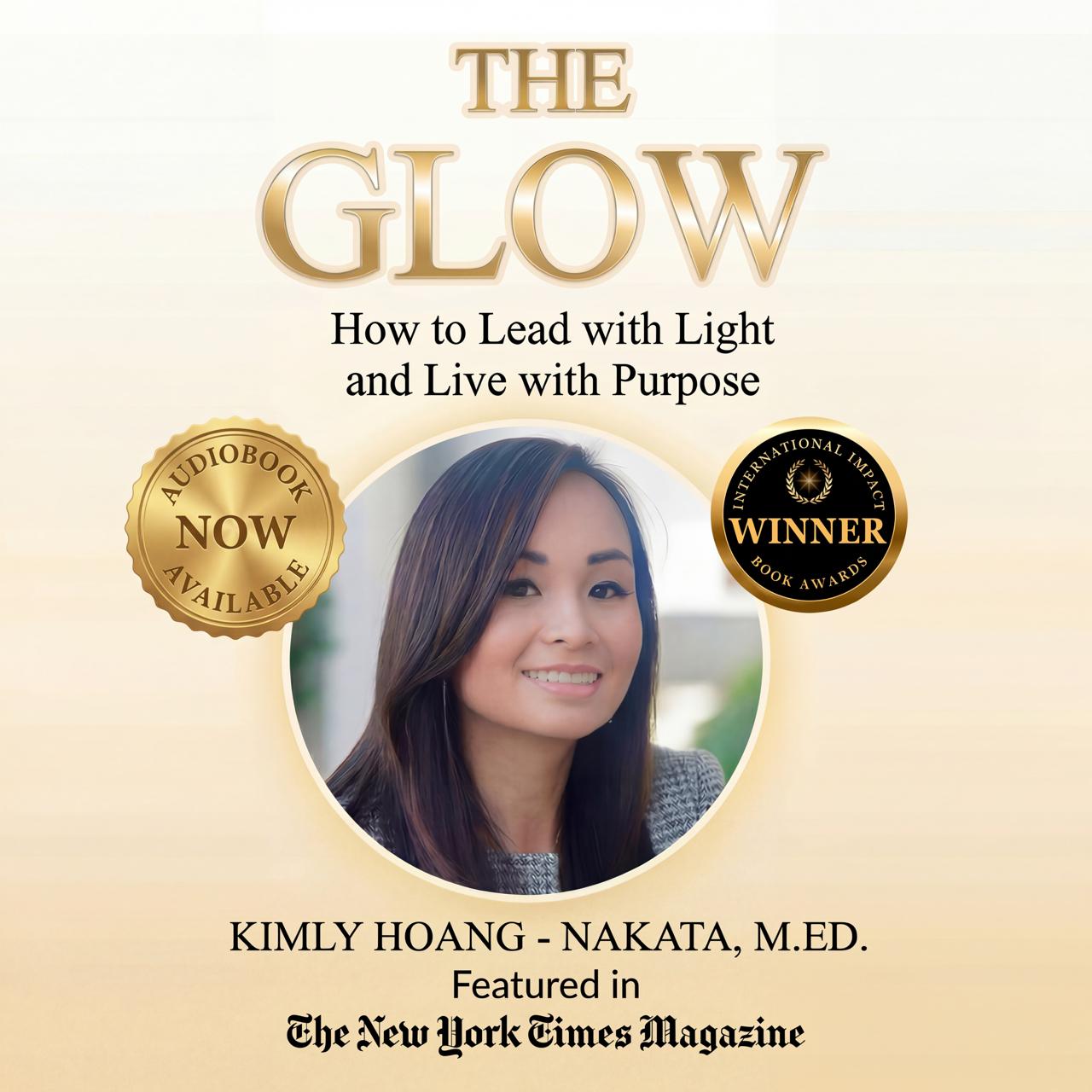 Cover art for The Glow audiobook edition — winner of the International Impact Book Award